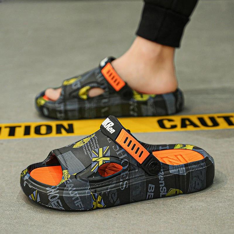 Мужские тапочки летние повседневные мужские туфли пляжные элегантные мужские туфли из ЭВА ПВХ резина низкая цена забавные шлепанцы дизайнерские роскошные взрослые распродажа