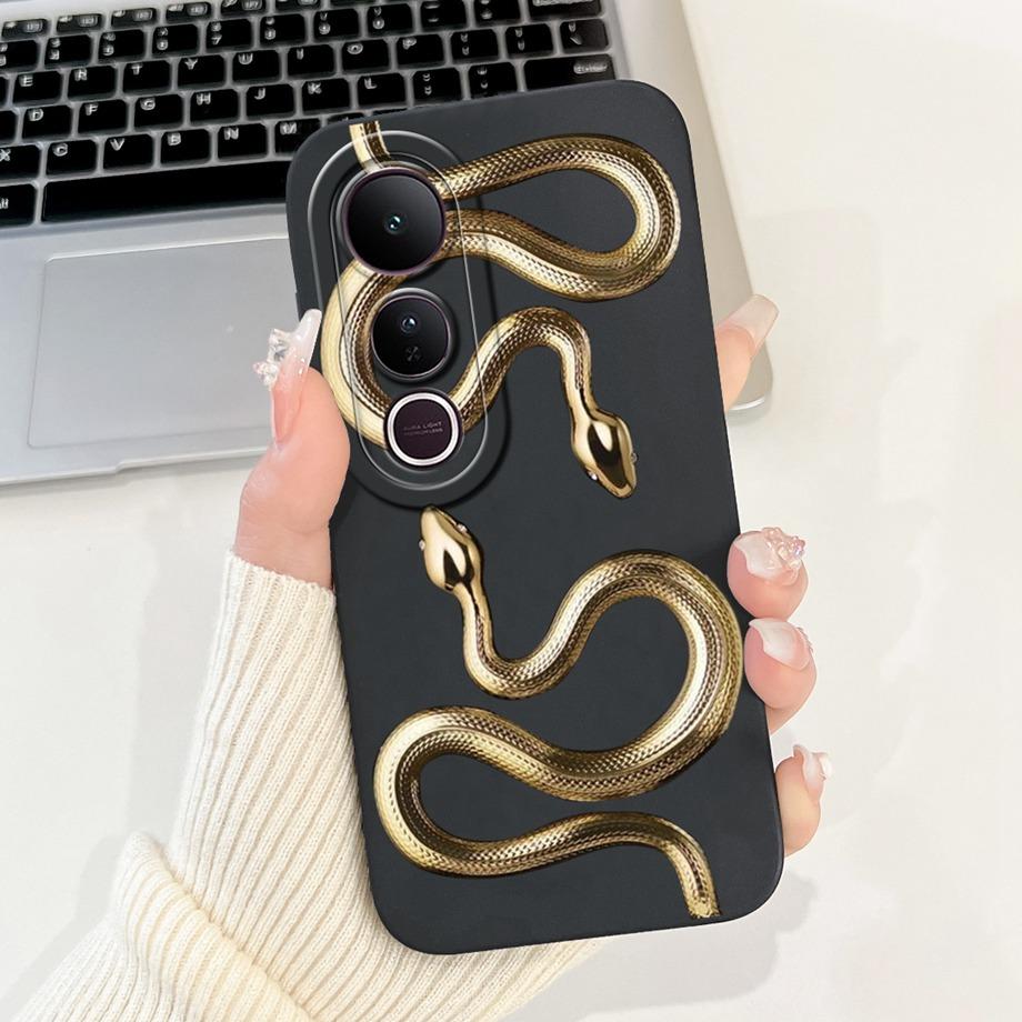 For Vivo V50 Lite 4G 5G V50 5G Phone Case Silicone Soft Back Cover For Vivo V2441 V2427 Bumper Dragon Cat Flower Butterfly Capa
