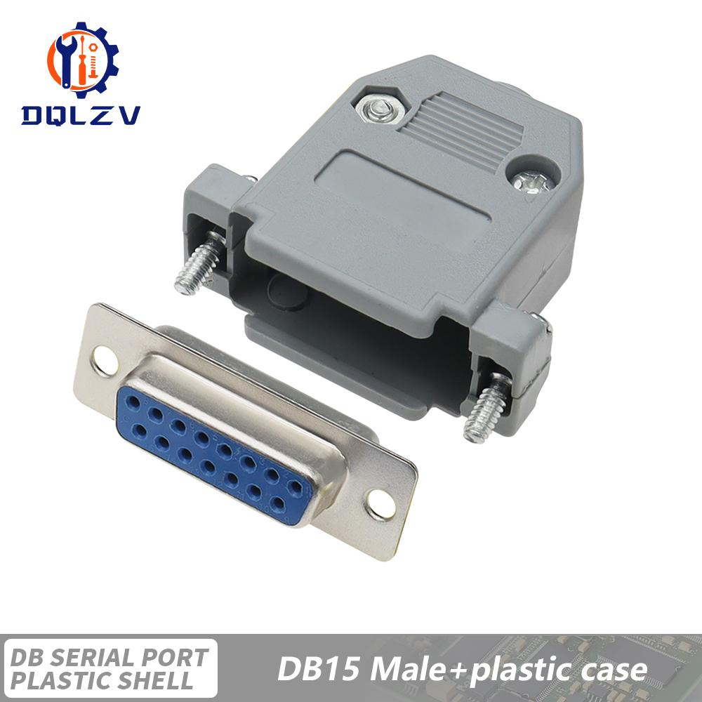 DB15 DB25 DB9 DB37 Параллельный Последовательный Порт Female/Male Паяный Разъем+Пластиковая Сборная Оболочка 37 9 15PIN VGA Адаптер