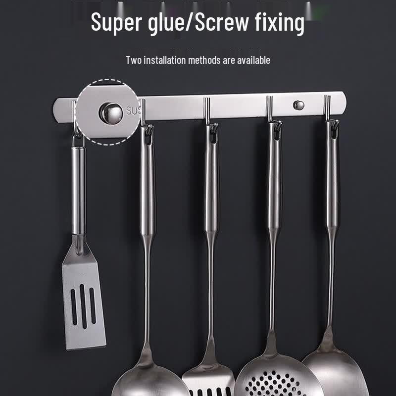 HNYH 304 Stainless Steel 6-Hook Rack
