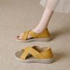 Flat-soled Sandals Women's New Summer Hollowed-out Breathable Soft-soled Soft-soled Flat-soled Beach Sandals