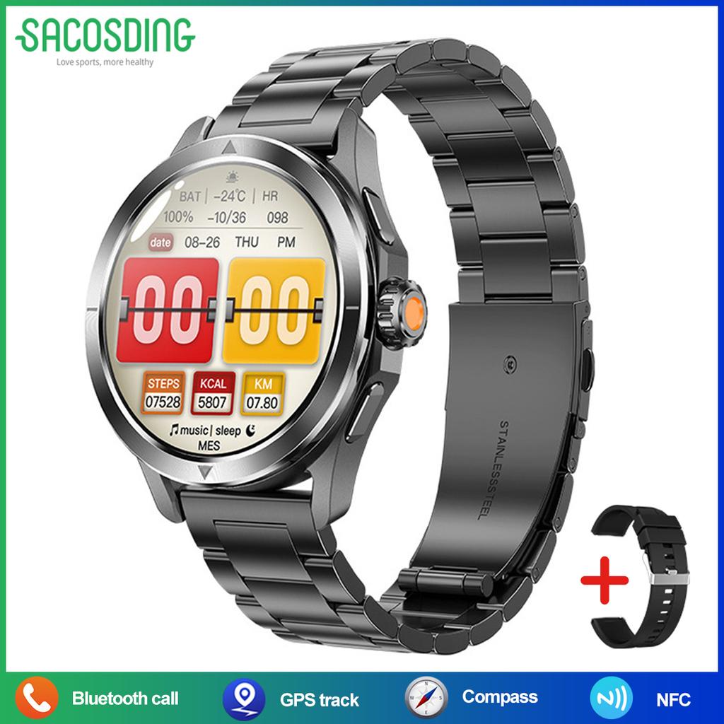 2025 Новые часы S4 Ultra Sports для мужчин, высотомер, GPS, трек, компас, NFC HD, BT, умные часы для Android IOS XIAOMI