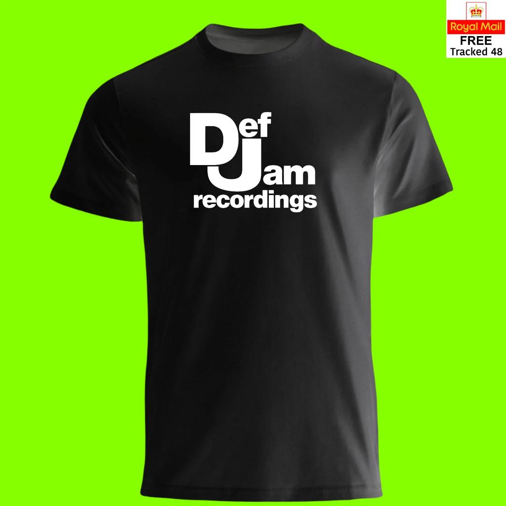Def Jam Recordings - T Shirt - Rap Rave Dance Indie DJ Music Record Label