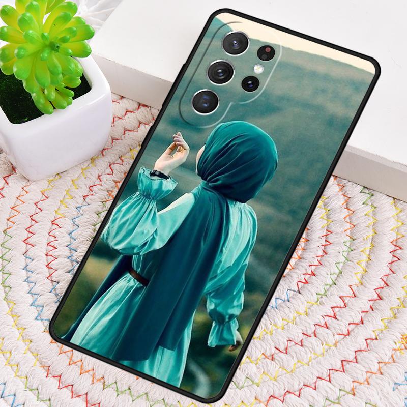 Исламский арабский хиджаб Девочка Силиконовый чехол для телефона Для Samsung Galaxy note 10 pro S26 S25 S24 S23 S22 S21 Plus S25Ultra Capa Чехол