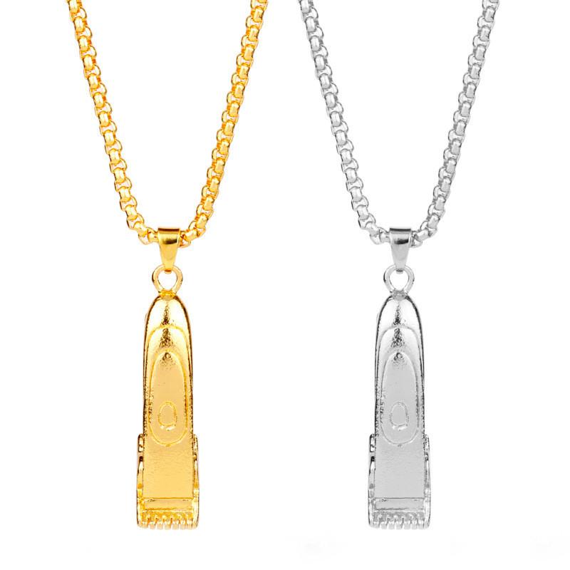 Металлическая цепочка-кулон с машинкой для стрижки для повседневной моды и в подарок