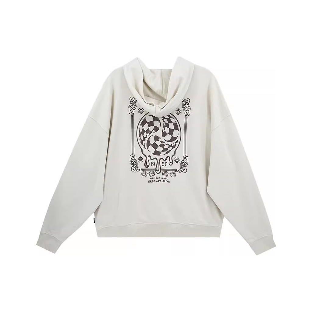 Vans Casual Loose Letter Logo Hoodie Men Hoodies Off-White VN0A54OS3KS