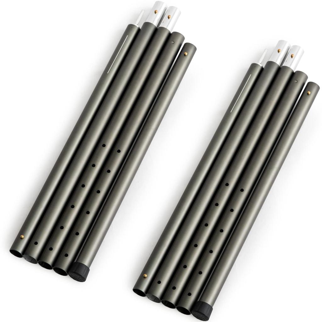 Tent Set of Extra Thick 32mm Aluminum 28 ENDLESS-BASE Poles, 2, Poles, 125-280cm, Extendable, Levels, Camping, 75200034(97757)
