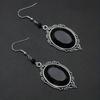 Hot Selling Gothic Women's Earrings Black Embossed Earrings Halloween Witch Earrings