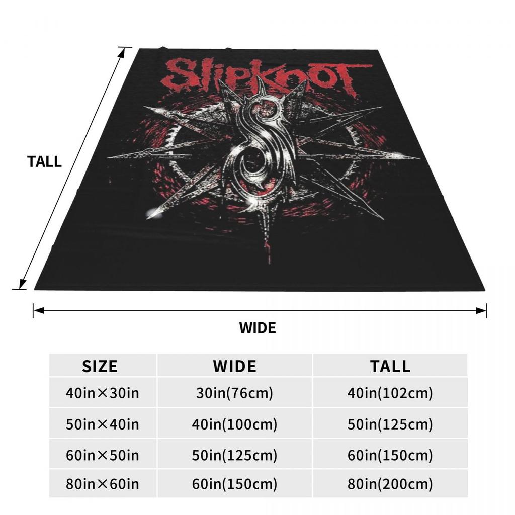 S-Slipknots Тяжелая ментальная музыка Одеяло Фланелевое Диван Теплое Плед Одеяла для Дома Спальни Офиса Покрывала Покрывало Стеганое одеяло