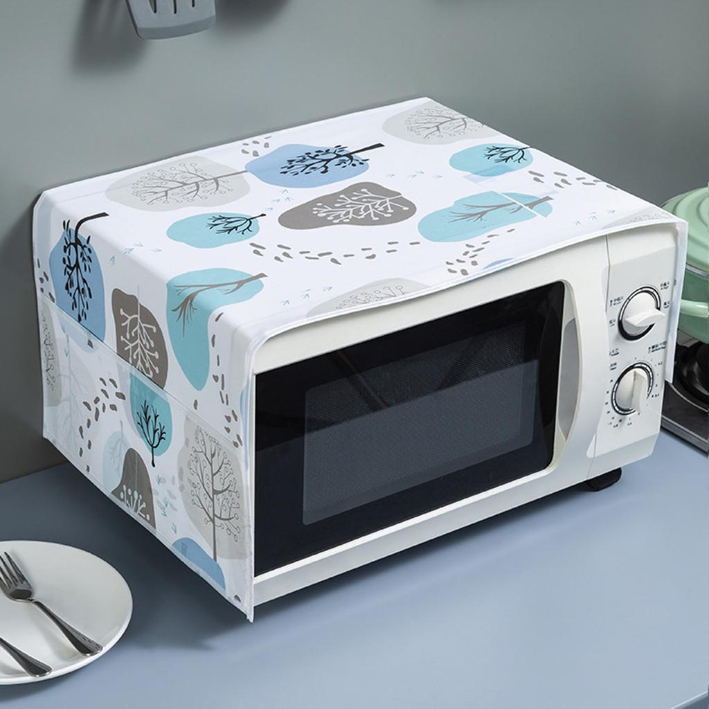 Microwave Dust-proof Cover Oven Cover PEVA Printed Hanging Bag Dust-proof Cover Microwave Protective Cover