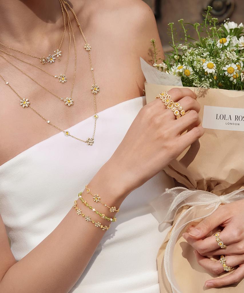Кольцо с цитрином Lola Rose Daisy Flowering для женщин