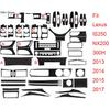 Автомобильные аксессуары, внутренняя панель из углеродного волокна, панель управления кондиционером, компакт-диск, подождите, черные наклейки для LEXUS IS250 IS350