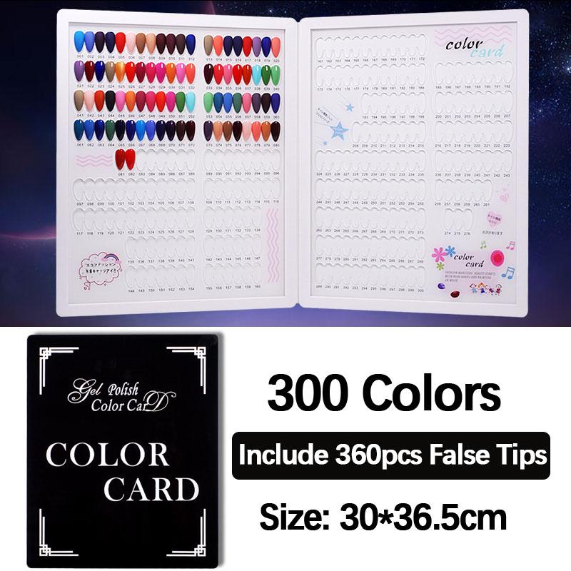 400/528/120 цветов, книга для демонстрации ногтей, кожаная акриловая обложка, гель-лак, таблица цветов с накладными кончиками, показывающая полку