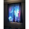 Cosmic Galaxy Printing Star Curtain Living Room Bedroom Curtain Home Decoration Curtain Adult Children's 2 Panels Rod Pocket
