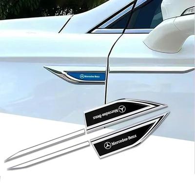 Для Benz ASes 3D Металлическая Наклейка на Крыло Автомобиля Боковая Наклейка Аксессуары Для Mercedes Benz W201 A-Класс GLA W176 CLK W209 W202 W220 W204 W203 W210 W124 RP1