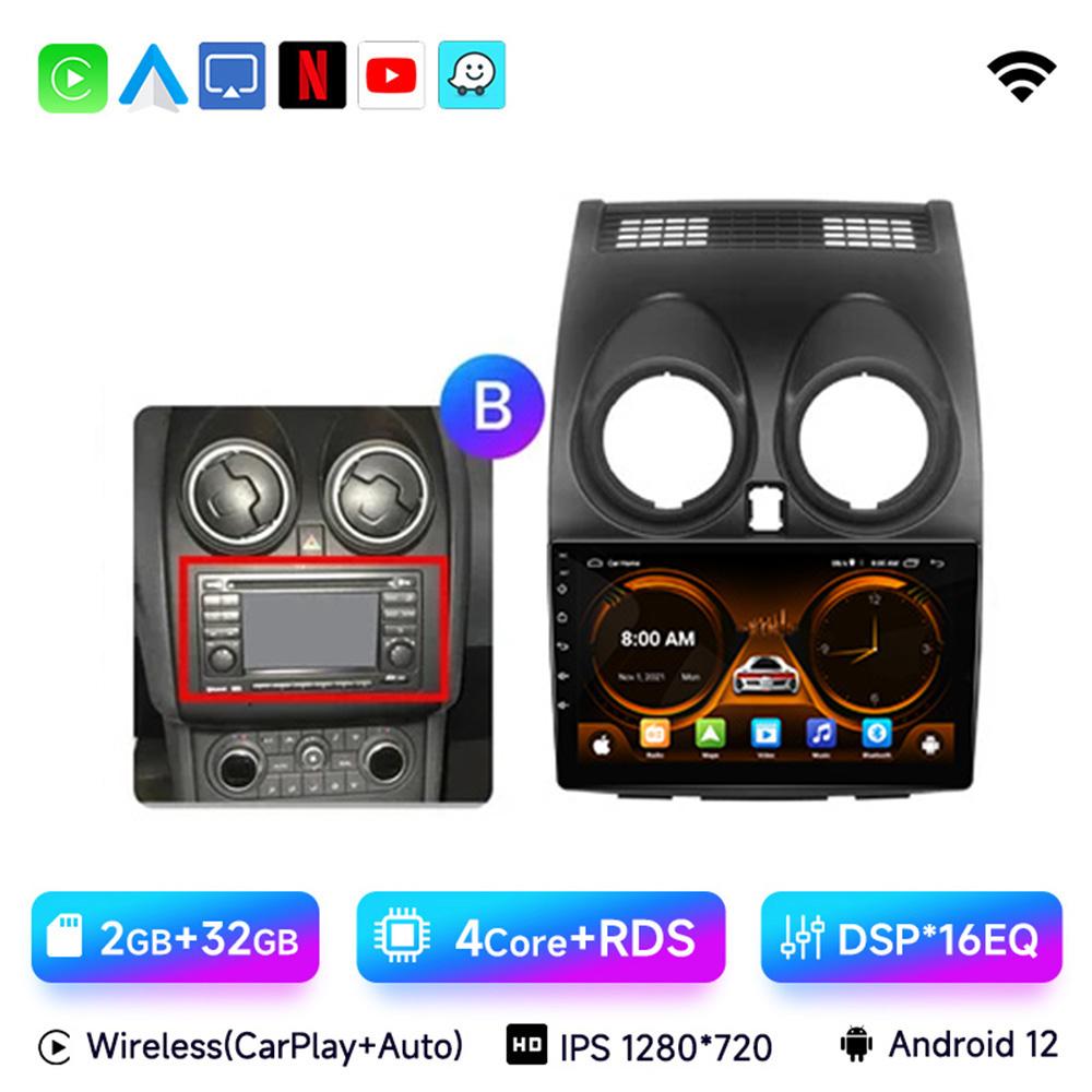 JIUYIN AI Voice 2 din Android 13 Авто Радио Для Nissan Qashqai J10 2006 - 2013 Carplay 4G Автомобильный Мультимедиа GPS 2din Авторадио