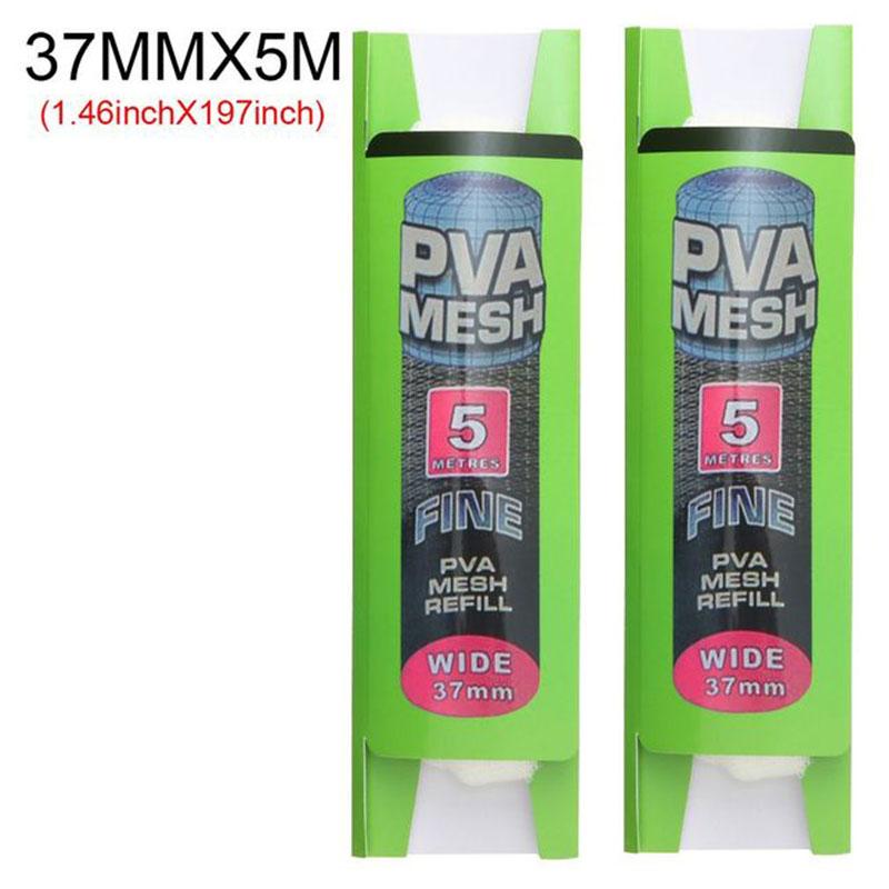 Рыболовные аксессуары, растворимая сетка из ПВА, сменный блок, кормушка для ловли карпа, рыболовные приманки, сменный крючок, пакеты для наживки, 25 мм, 37 мм, 44 мм, мешок из ПВА