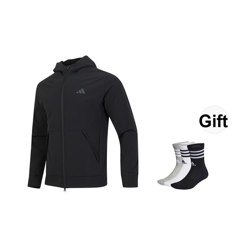 adidas Cold.Rdy Разработано для тренировок Толстовка с капюшоном на молнии для мужчин, черная IN5607