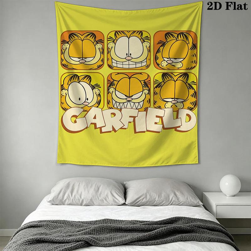 Garfield'S Quirky Adventures Unfolded Tapestry Wallmounted Background Cloth Background Wall Hanging Cloth Homestay Soft Decoration Tapestry