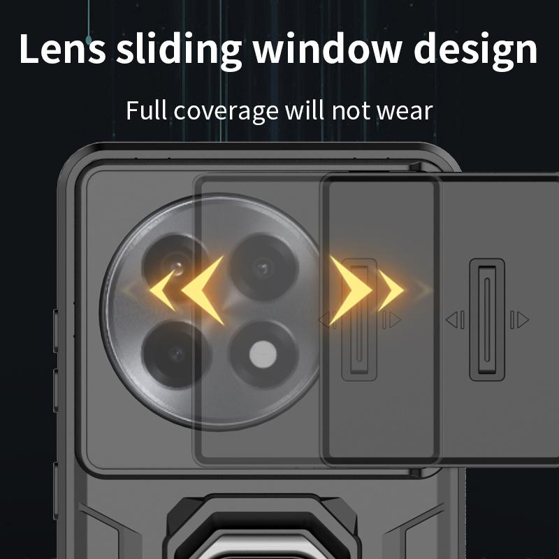 Защитный чехол для камеры Slide Funda для OnePlus 13 13R 12 12R 11 Ace 3 5 Pro 3V Nord 4 CE3 CE4 Lite, защитный чехол с магнитным кольцом и подставкой