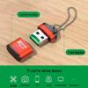 Мини-картридер USB2.0 для карт TF с алюминиевым корпусом и цепочкой - Универсальный для мобильных телефонов и компьютеров