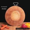 Huihuang Round Pine Wood Cutting Board with Steel Ring