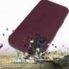 Coque de protection - Silicone - pour iPhone 16 Plus - Rouge Bordeaux - Antirayures - Antidérapante