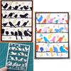 Birds Background Metal Cutting Dies Stencil for DIY Scrapbooking Photo Album Embossing Paper Cards Crafts Diecuts