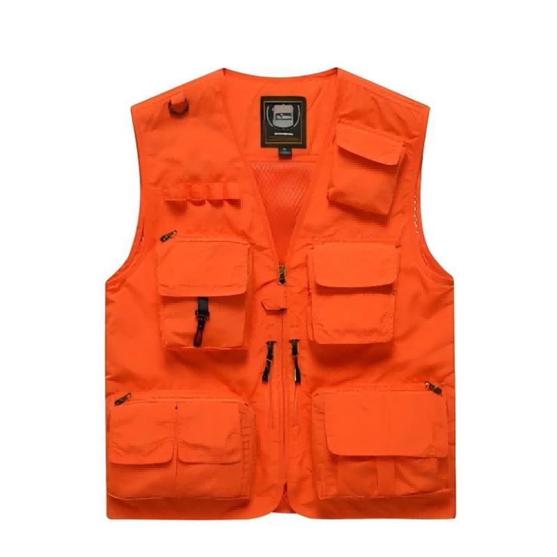 Мужской дышащий жилет большого размера Di Bin Ze для активного отдыха с несколькими карманами