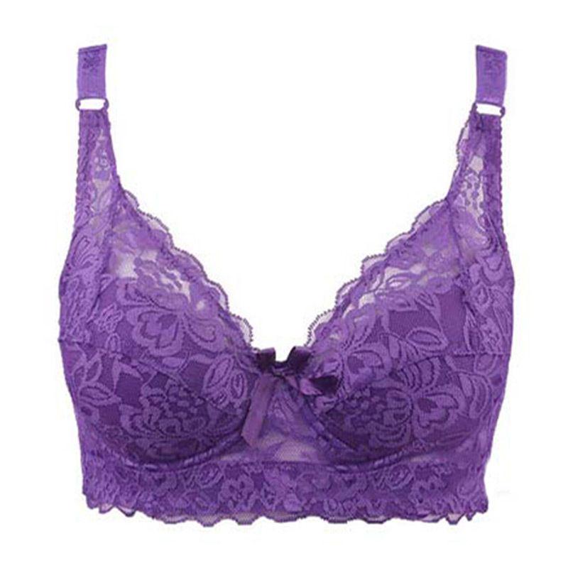 Women Lace Bra Push Up Sexy Bras for Women Big Size Ultra Thin Lingerie Intimates C D