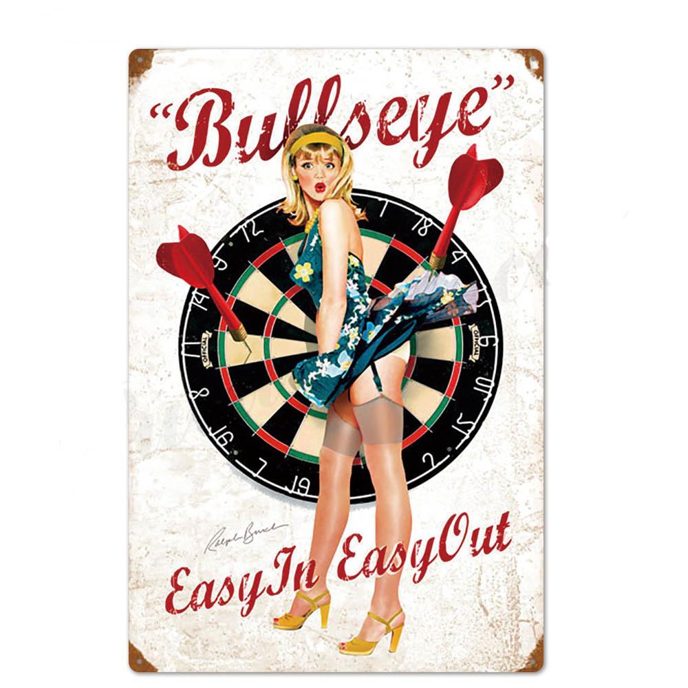 Оловянная вывеска в стиле пин-ап для девочек, металлическая винтажная сексуальная металлическая вывеска, настенный декор для бара, паба, клуба, человека, пещеры, ретро-вывески, покраска металла
