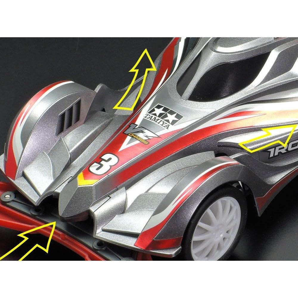 Tamiya 18098 1/32 Scale Racer Mini 4WD Series No.98 Iron Beak VZ Chassis Assembly Kit Model Car