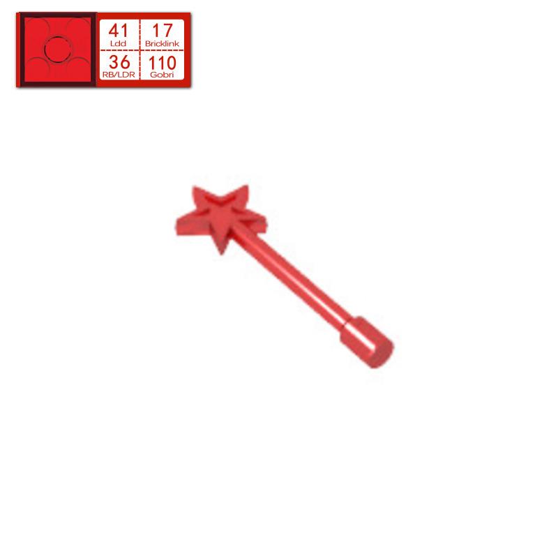 BRICKE Brick Guest Star Magic Wand for Lego 6124 Building Blocks: Loose Parts & Accessories for Science Education and MOC Assembly