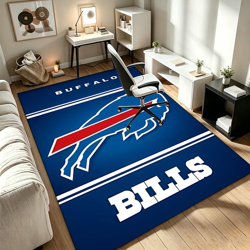 buffalo bills A rug suitable for office chair areas living rooms and computer desks perfect for home offices and an ideal holiday gift