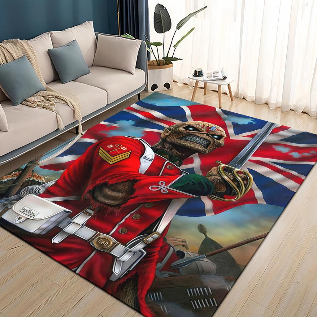 3D I-RON M-Maidens Meital Band Ковер Коврик для Гостиной Спальни Дома Украшение Дивана, Детский Игровой Нескользящий Напольный Коврик