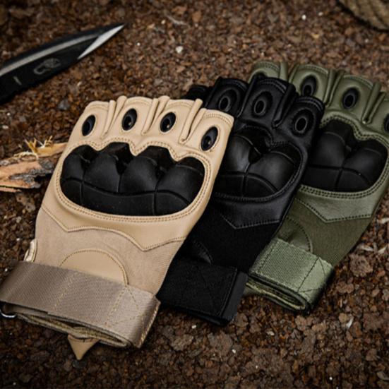 Унисекс Спорт на открытом воздухе Военные полудышащие противоскользящие тактические перчатки для пальцев