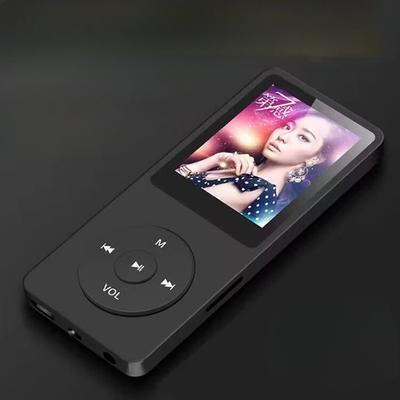 Премиальный Bluetooth-плеер MP3 с внешним подключением, портативный MP4-плеер для студентов с экраном 1,8 дюйма и слотом для карт памяти, расширяемый до 128 ГБ