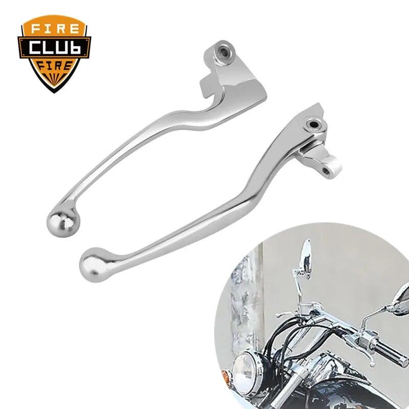 Chrome Motorcycle Skull Brake Clutch Levers Shifter Lever For Yamaha VStar Drag Star XVS 400/650 XVS 1100 1999-2009 96/16