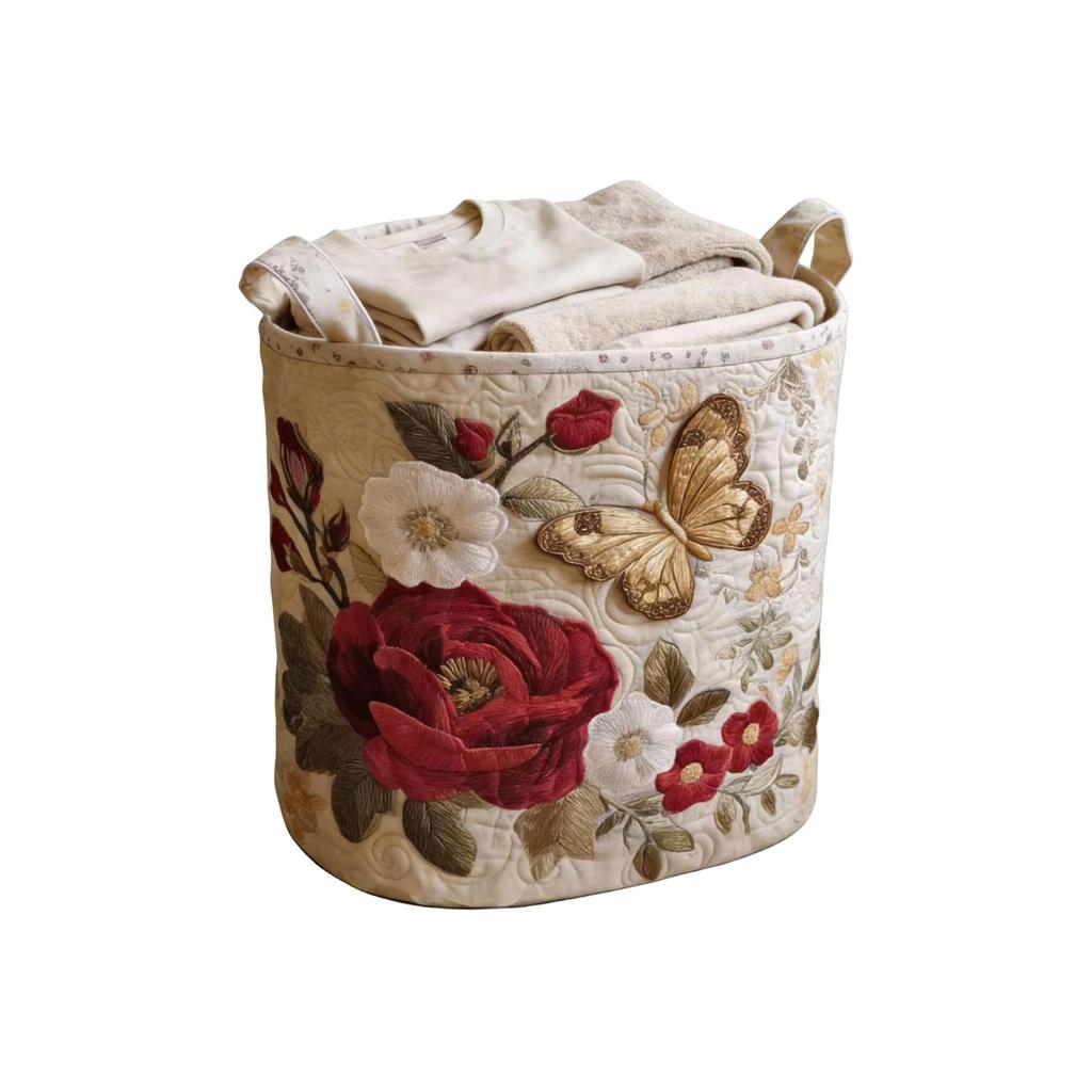 Quilted Laundry Storage Basket, And Suitable For Storing Dirty Clothes.