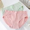 4 шт. Тонкие бесшовные трусы средней посадки для женщин Модные кружевные трусики с бантиком для девушек