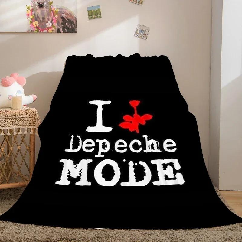 Зимние пледы для дивана A-Depeche A-Mode На заказ King Size Теплые для коленей Кровать Флис Кемпинг Пушистые Мягкие пледы Микрофибра Постельное белье
