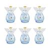 Fourcart Cute Handmade Glass Baby Angel Bells (Set of 6)