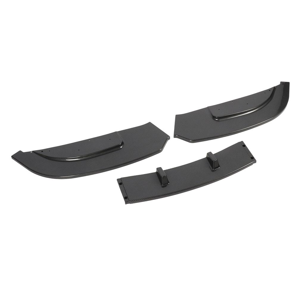 3 Sections Front Bumper Lip Spoiler Sturdy Stylish Front Bumper Lip Splitter For 3 Series E92 E93 Standard Glossy Black