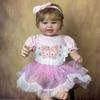 Новая 60 см Reborn Baby законченная ручная работа кукла игрушка 3D краска кожа силиконовая для малышей для девочек реалистичное платье принцессы Bebe