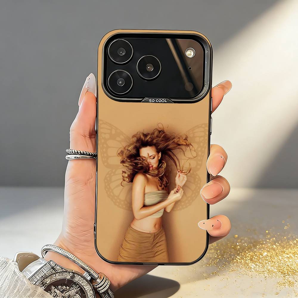 M-Mariah C-Carey Singer Phone Case For iPhone17 16 15 14 13 12 Pro Max Grey Black Matte Laser Metallic Aurora Funda