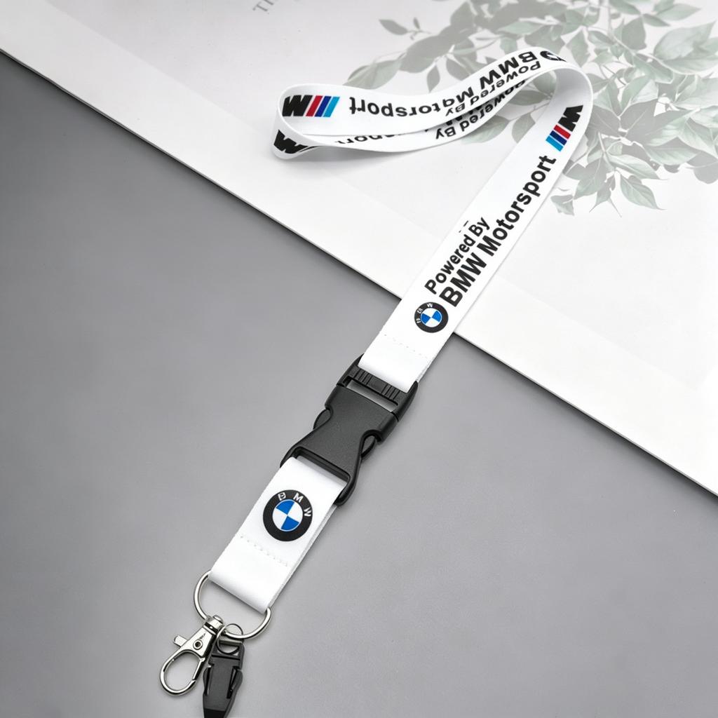 Performance Logo Lanyard Nylon Printing Emblem Key Strap Holder&Staff ID Cards For BMW M Performance E90 E60 E46 Accessories JQTYB1