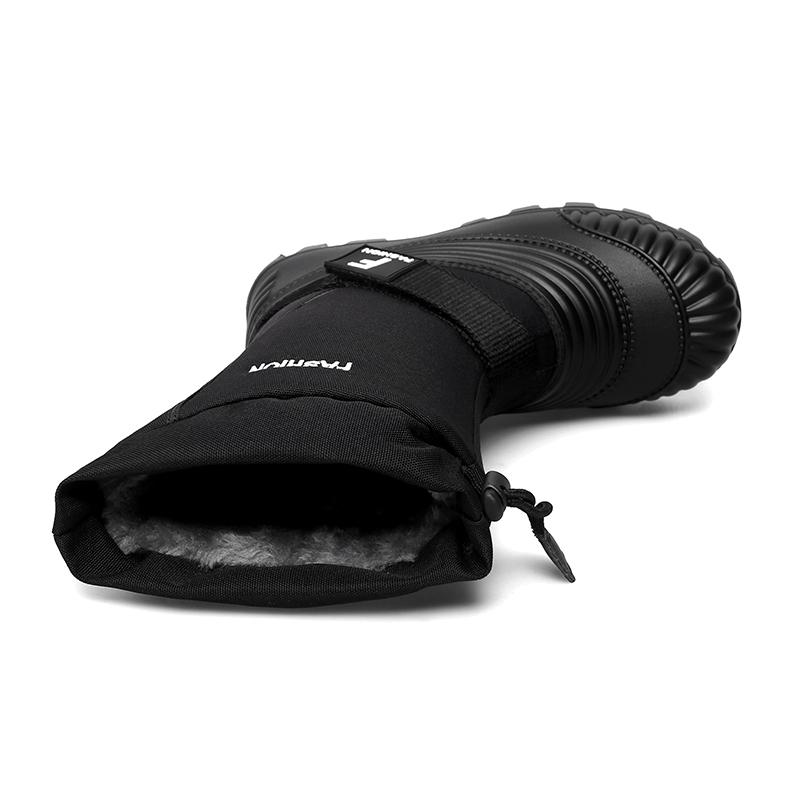 Мужские зимние теплые ботинки для снега, резиновые походные ботинки, уличные сапоги до колена, водонепроницаемые, большого размера