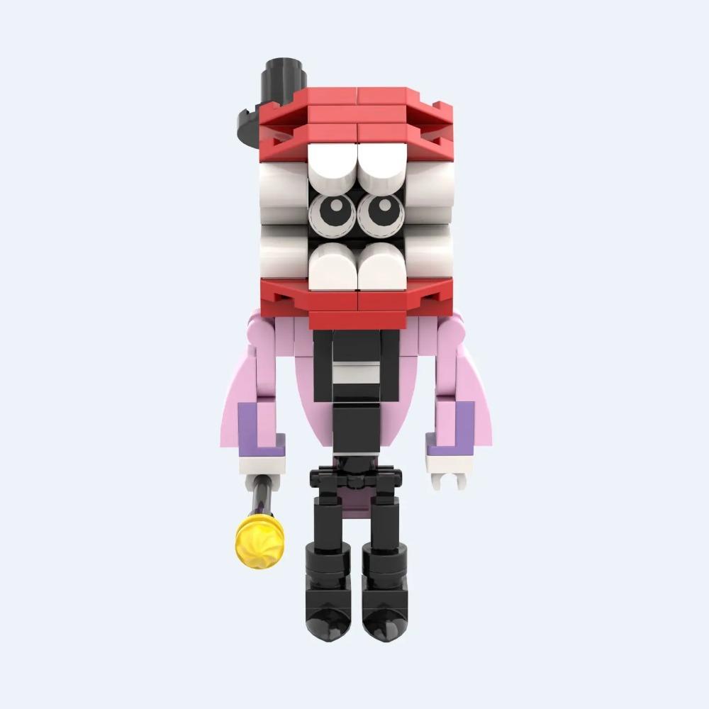 Удивительный цифровой цирк аниме фигурки строительные блоки ужасы игра мультфильм кукла модель набор милые игрушки для детей рождественские подарки