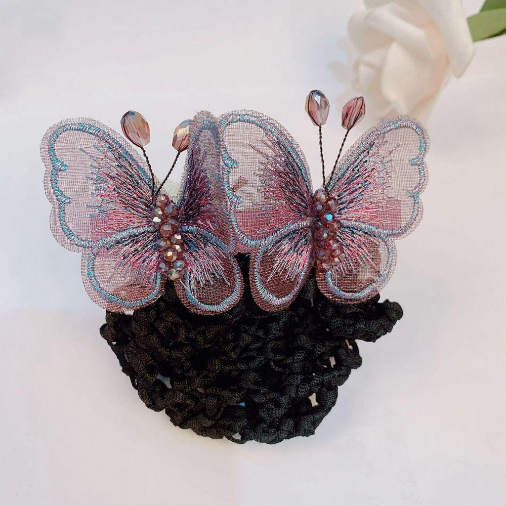 Отель Авиакомпания Стюардесса Конский хвост Зажим Корейский Пучок Снуд Женщины Пружинные Зажимы Заколки Чехол Сетка