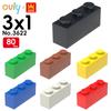 WANGE 3*1 Конструктор 80 шт. Маленькие совместимые кубики 3-отверстные высокие элементы Аксессуары MOC DIY Насыпью Детская игрушка №3622